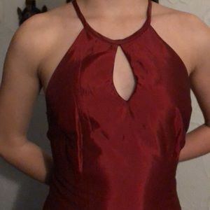 Beautiful cross back gown, perfect for homecoming